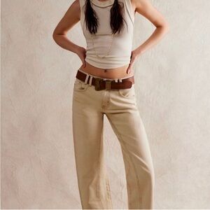 Free People Risk Taker Ecru NWT